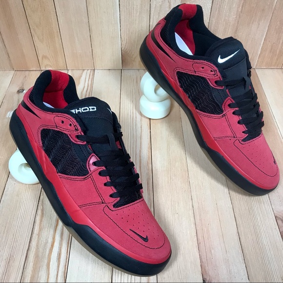Nike SB Ishod Wair Varsity Red Black Skate Shoes - Picture 2 of 6